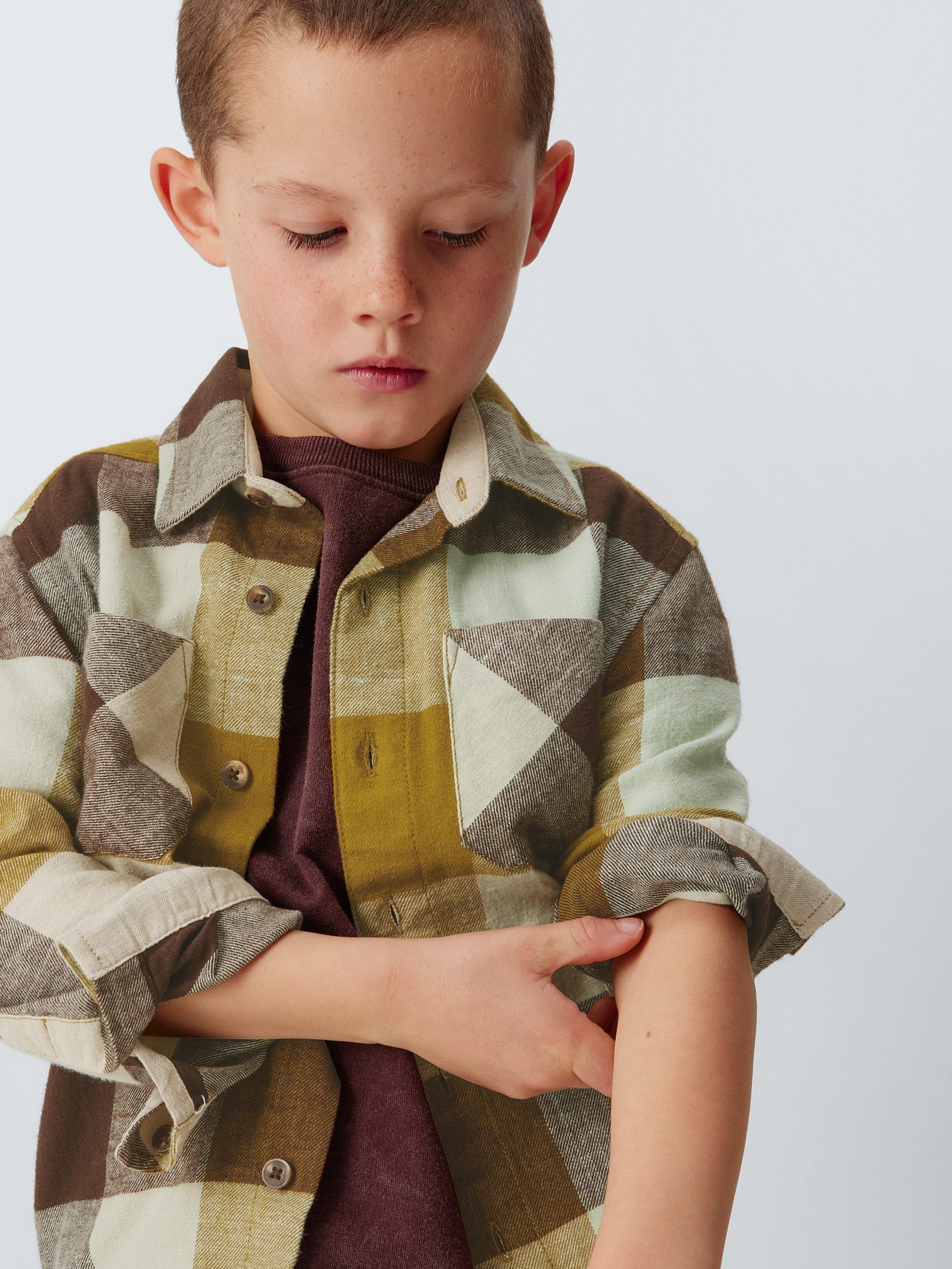 Product image 6 of 7, which shows John Lewis Kids' Buffalo Check Shirt, Multi, 3 years