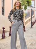 Sosandar Wide Leg Zip Pocket Trousers