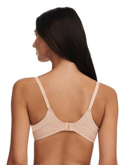 Chantelle Norah Soft Feel Floral Underwired T-Shirt Bra - view 2, Golden Beige