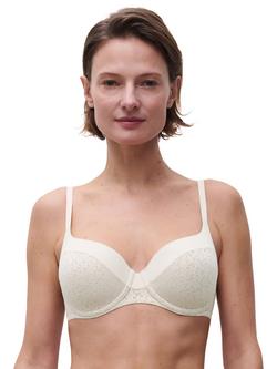 Chantelle Norah Soft Feel Floral Underwired T-Shirt Bra, Pearl