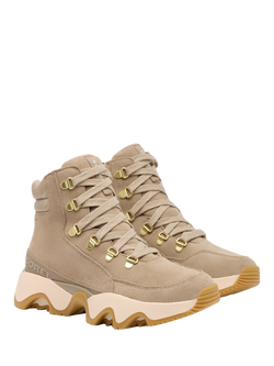 SOREL Kinetic Conquest Suede Blend Hiking Boots, Taupe/Multi - view 2, Taupe/Multi