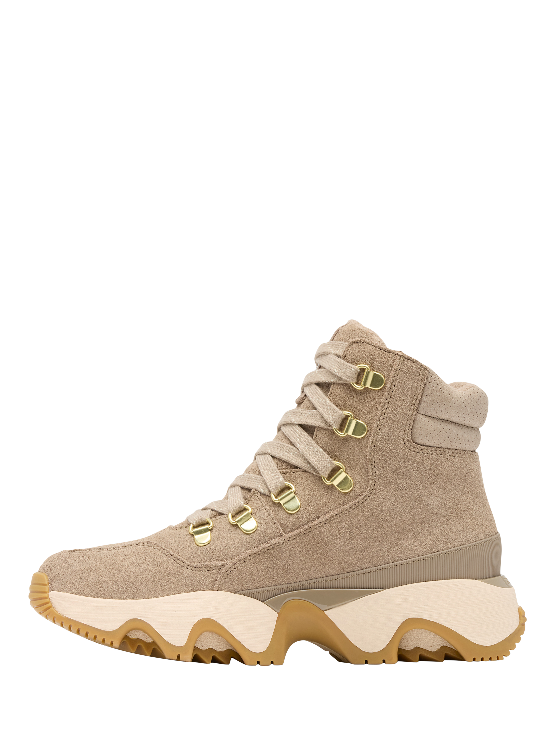 Product image 4 of 7, which shows SOREL Kinetic Conquest Suede Blend Hiking Boots, Taupe/Multi, 4