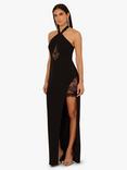 Adrianna Pappell Knit Crepe Maxi Dress, Black