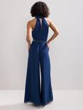 Phase Eight Gwen Halterneck Jumpsuit, Blue