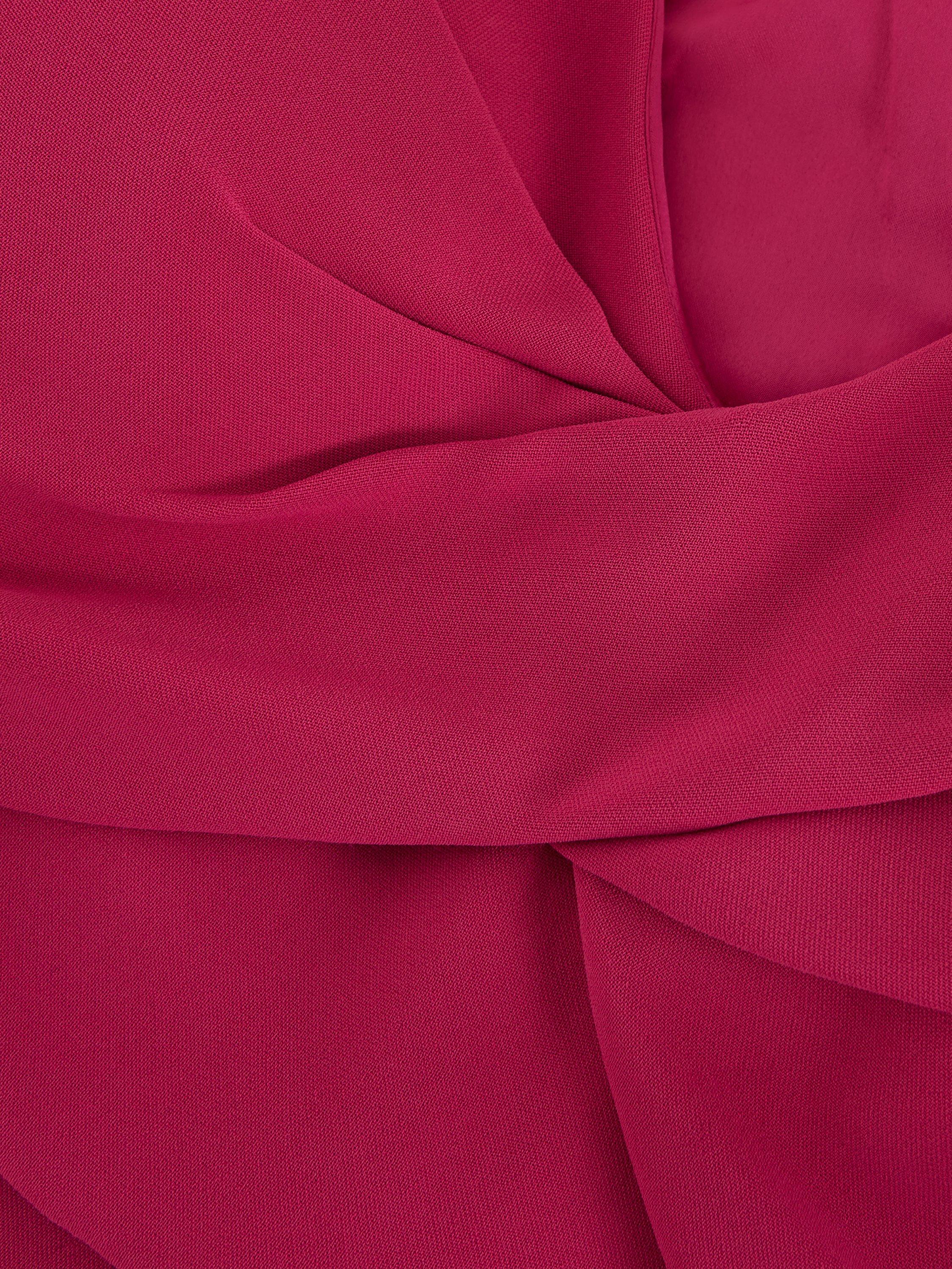 Product image 6 of 7, which shows Phase Eight Hetty Spaghetti Strap V Neck Jumpsuit, Pink, 8