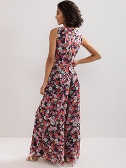 Phase Eight Janine Floral Wide Leg Jumpsuit, Multi - view 2, Multi