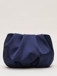 Phase Eight Satin Clutch Bag, Navy