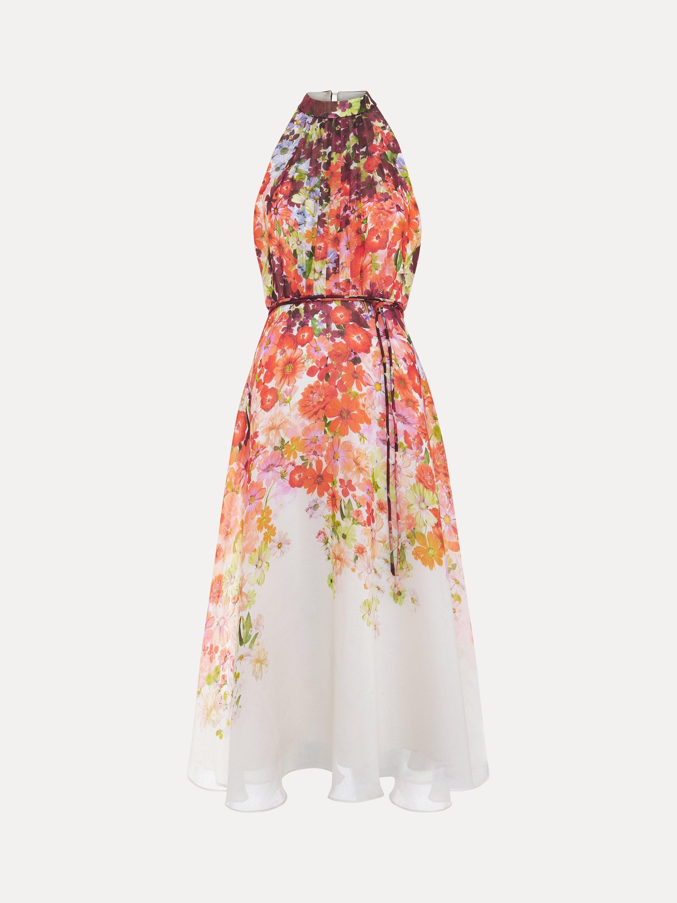 【関税込】PhaseEight ワンピース☆Bethany Ombre Floral Midi D Phase Eight Bethany Ombre Floral Midi Dress, Multi