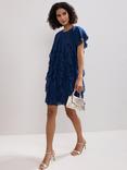 Phase Eight Claudette Ruffle Mini Dress, Blue