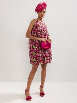 Phase Eight Cleo Floral Sleeveless Round Neck Dress, Multi