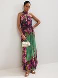 Phase Eight Dahlia Floral Sleeveless Halterneck Maxi Dress