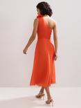Phase Eight Joseline One Shoulder Midi Dress, Orange