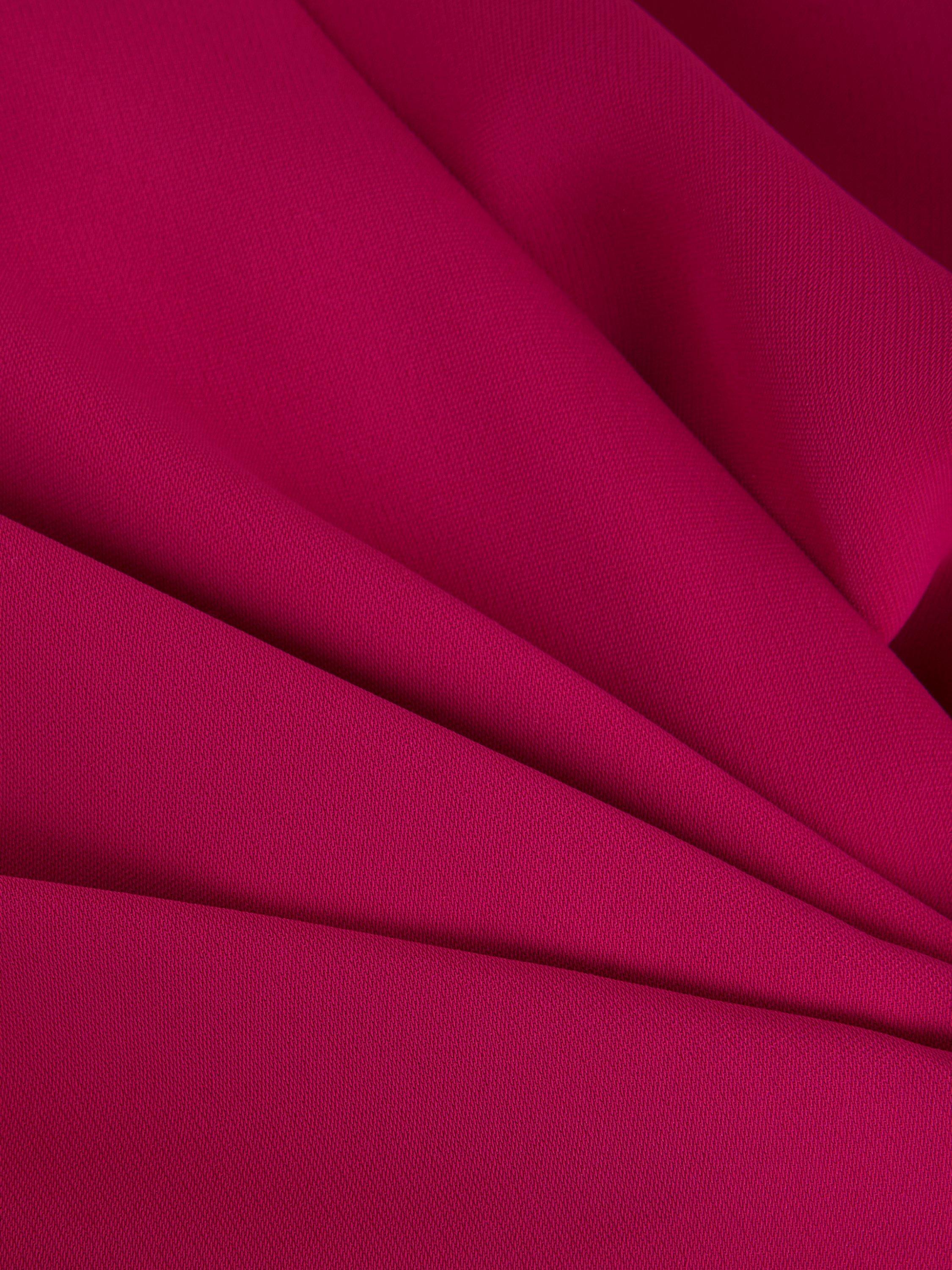 Product image 6 of 7, which shows Phase Eight Julissa Short Sleeve V Neck Midi Dress, Pink, 6