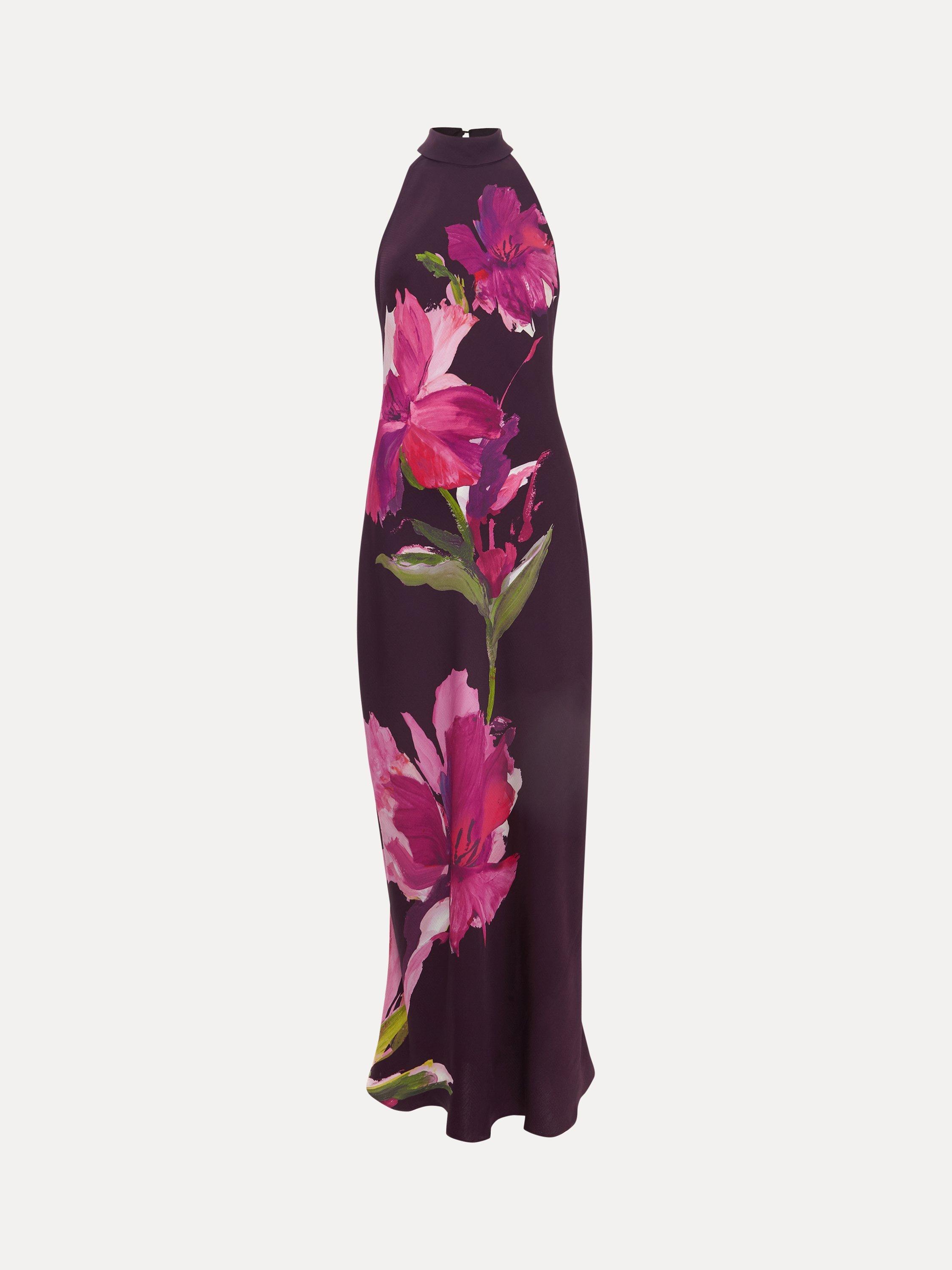 【関税込】PhaseEight ドレス☆Marcella Floral Sleeveless Halt Phase Eight Marcella Floral Sleeveless Halterneck Maxi Dress