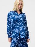 French Connection Isla Celaya Floral Long Sleeve Shirt, Blue/Multi