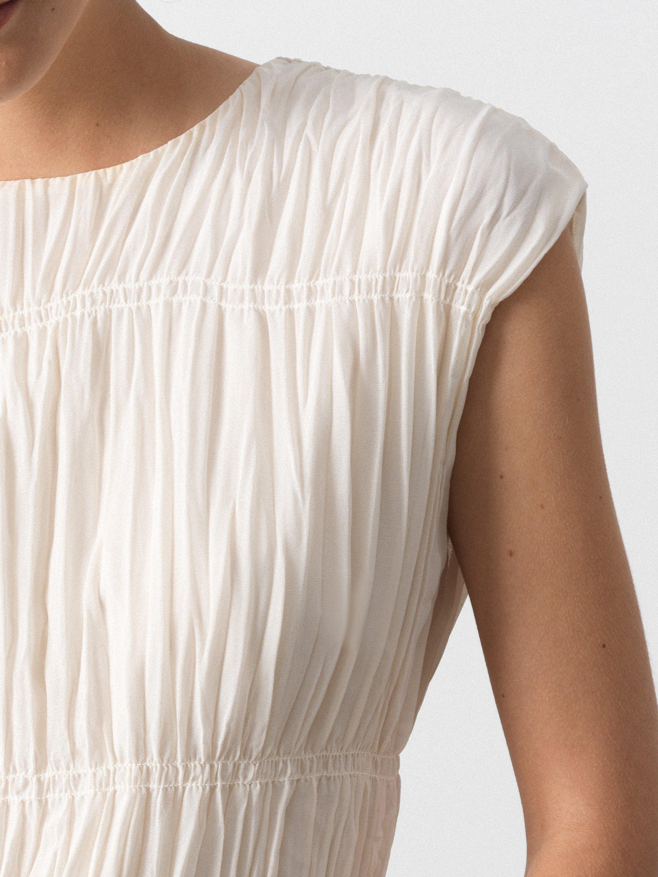 Product image 3 of 5, which shows French Connection Saylor Sleeveless Top, Porcelain Cream, 6
