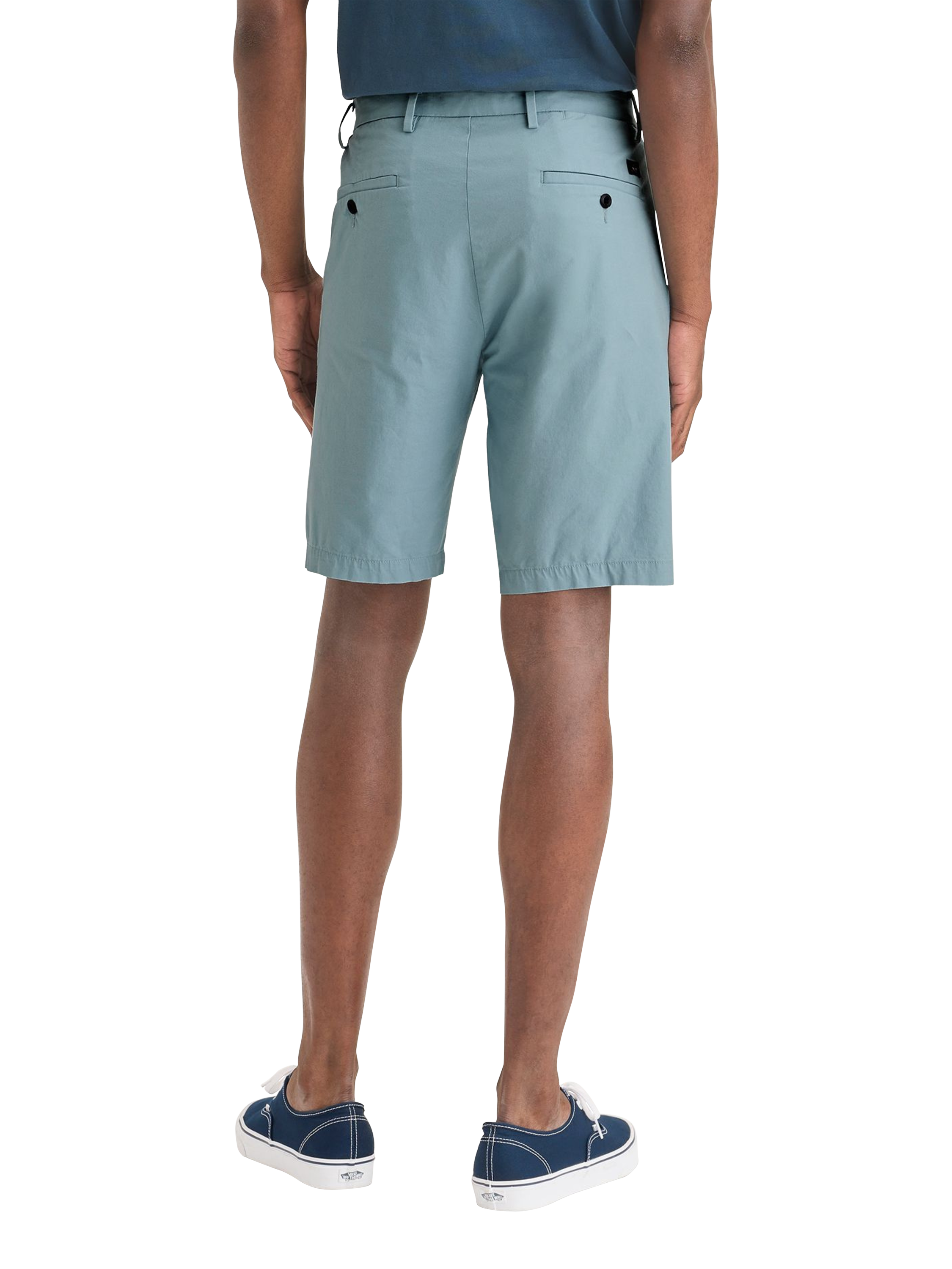 Product image 3 of 4, which shows Dockers Modern Cotton Linen Blend Chino Shorts, Tourmaline, 30R