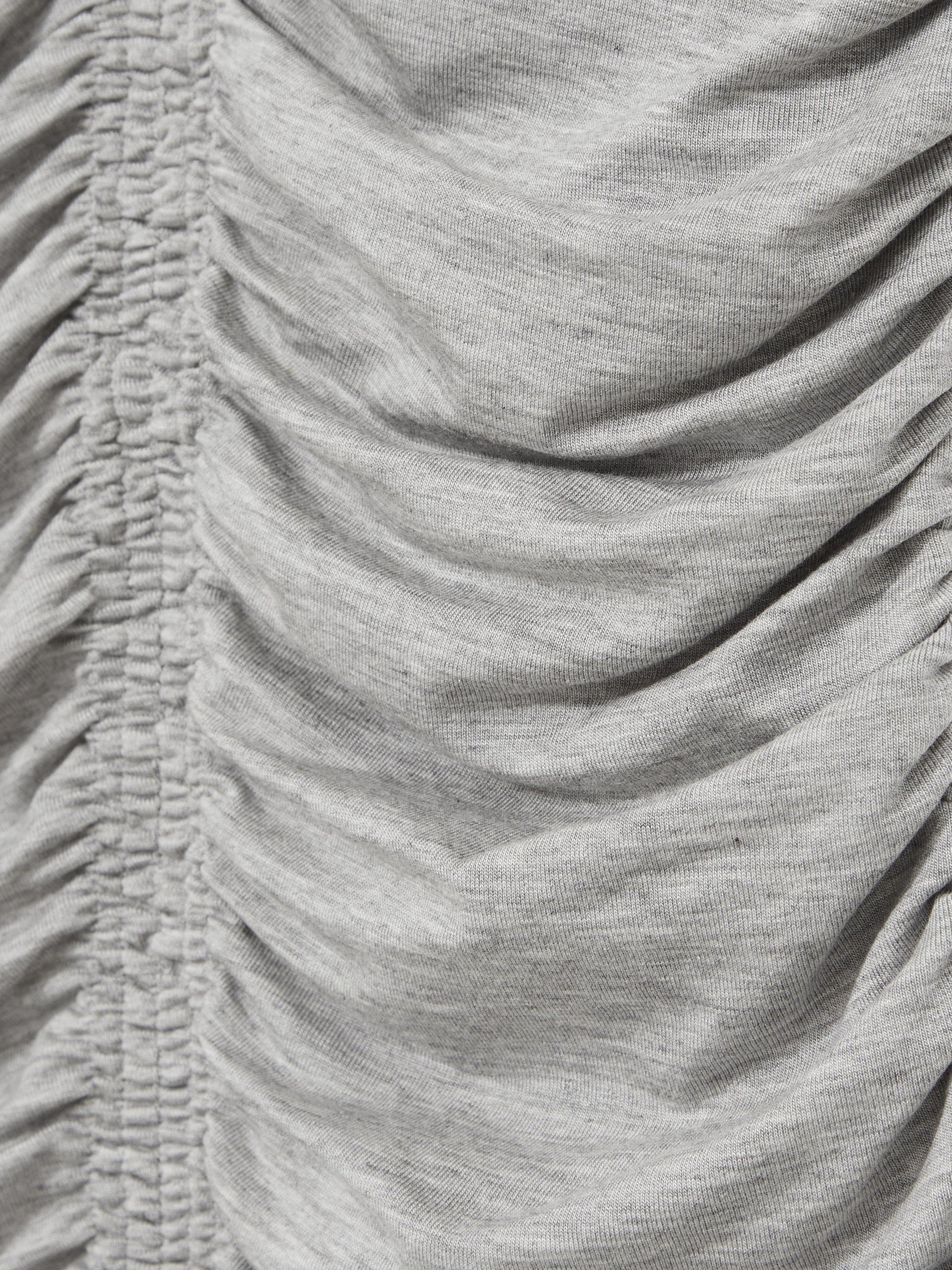 Product image 2 of 5, which shows Reiss Vinny Low Back Ruched Vest, Silver Grey, 8