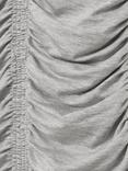 Reiss Vinny Low Back Ruched Vest, Silver Grey