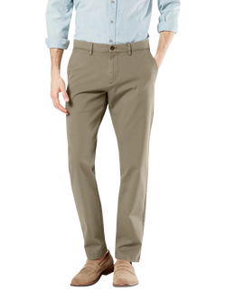 Dockers Crafted Khaki Slim Tapered Fit Trousers, Green, Green