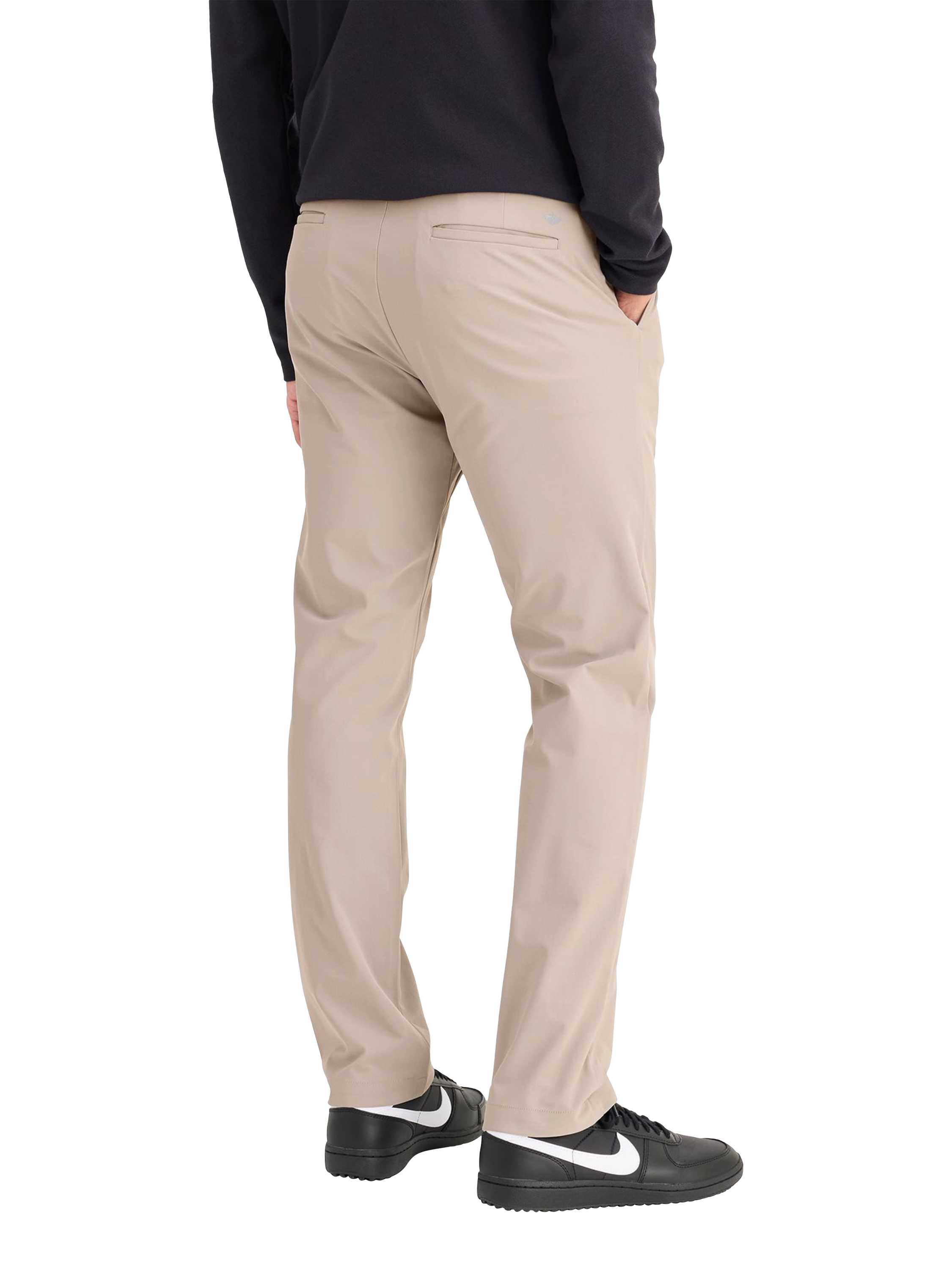 Product image 2 of 3, which shows Dockers Go Chino Slim Fit Airweave Trousers, Beige/Khaki, W30/L32