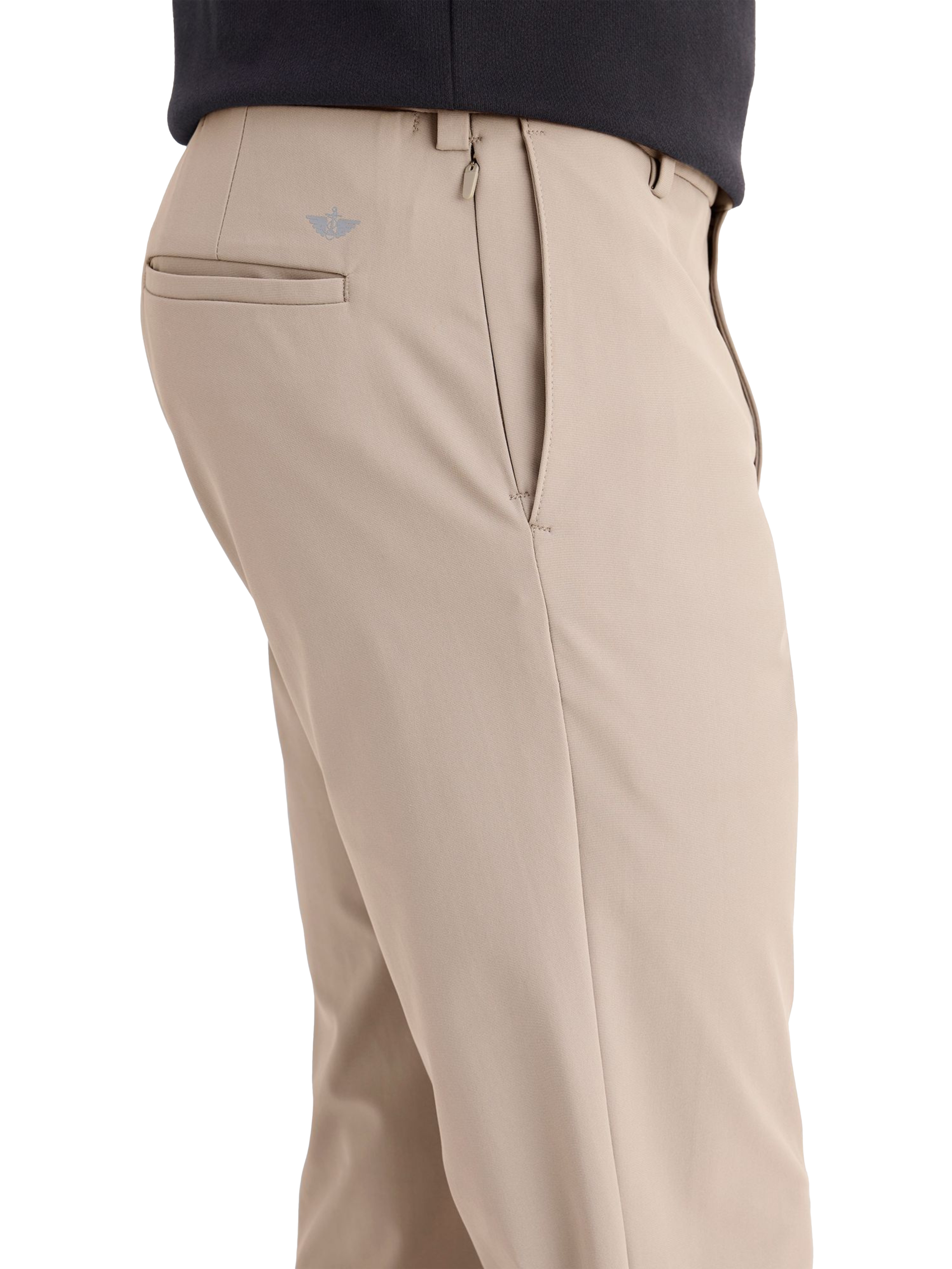 Product image 3 of 3, which shows Dockers Go Chino Slim Fit Airweave Trousers, Beige/Khaki, W30/L32
