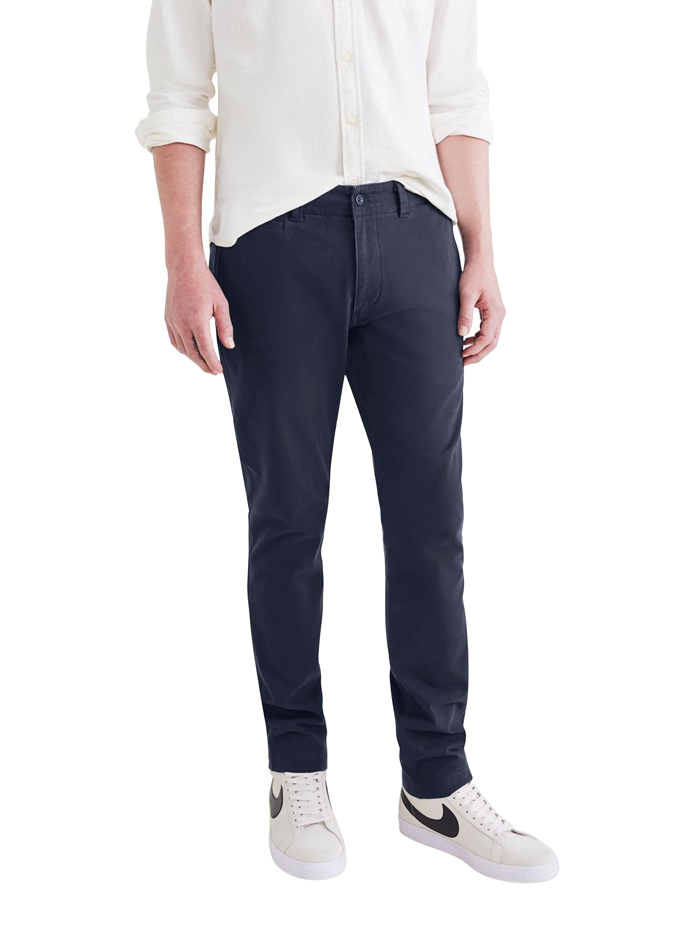 Product image 1 of 3, which shows Dockers Alpha Skinny Fit Chinos, Blue, W30/L32