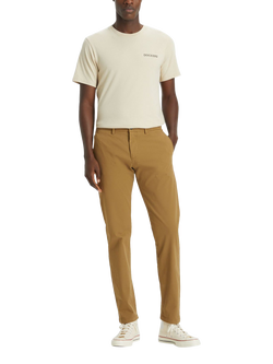 Dockers Crafted Khaki Slim Tapered Fit Trousers, Beige/Khaki, Beige/Khaki