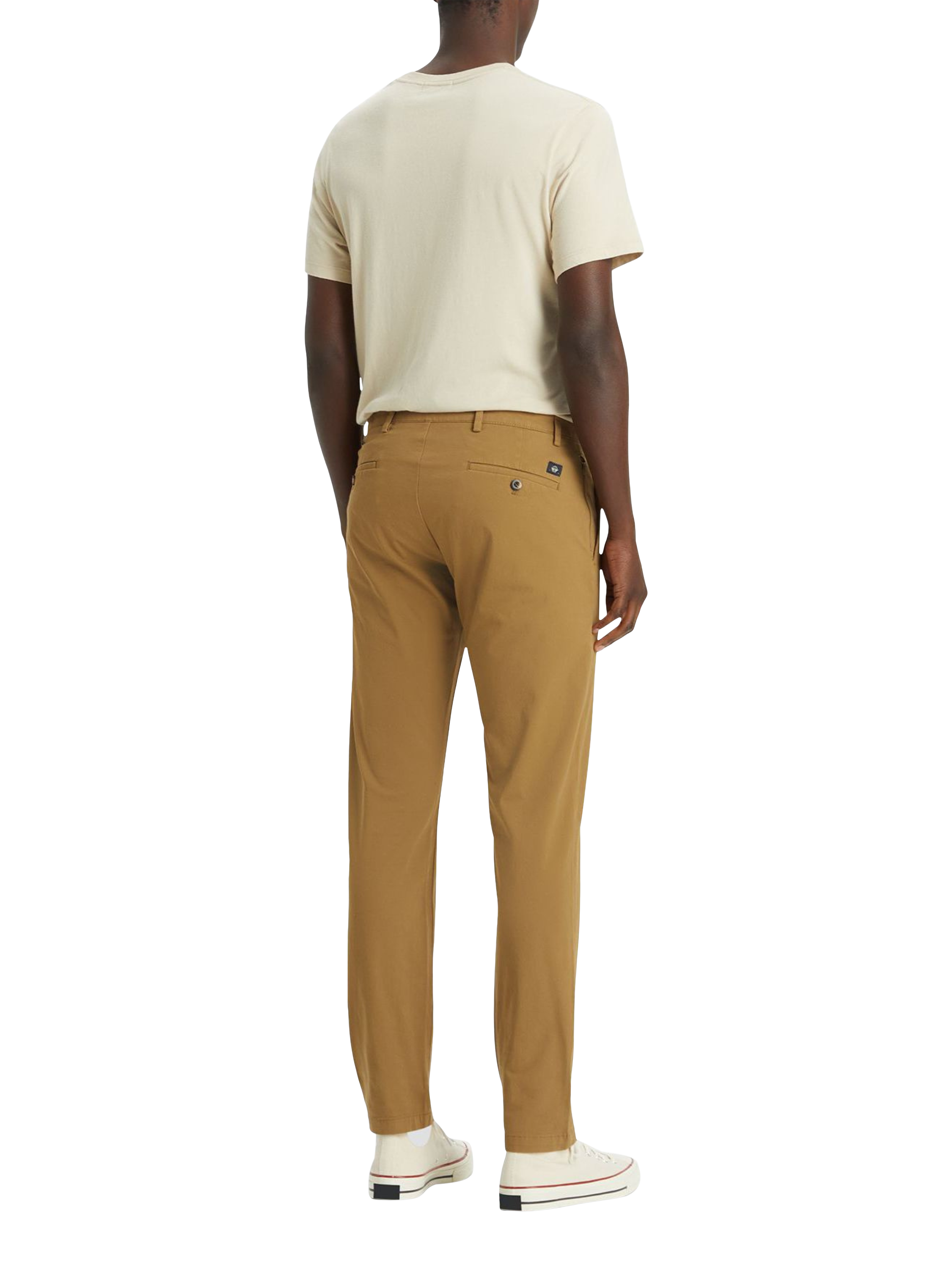 Product image 2 of 3, which shows Dockers Crafted Khaki Slim Tapered Fit Trousers, Beige/Khaki, W30/L32