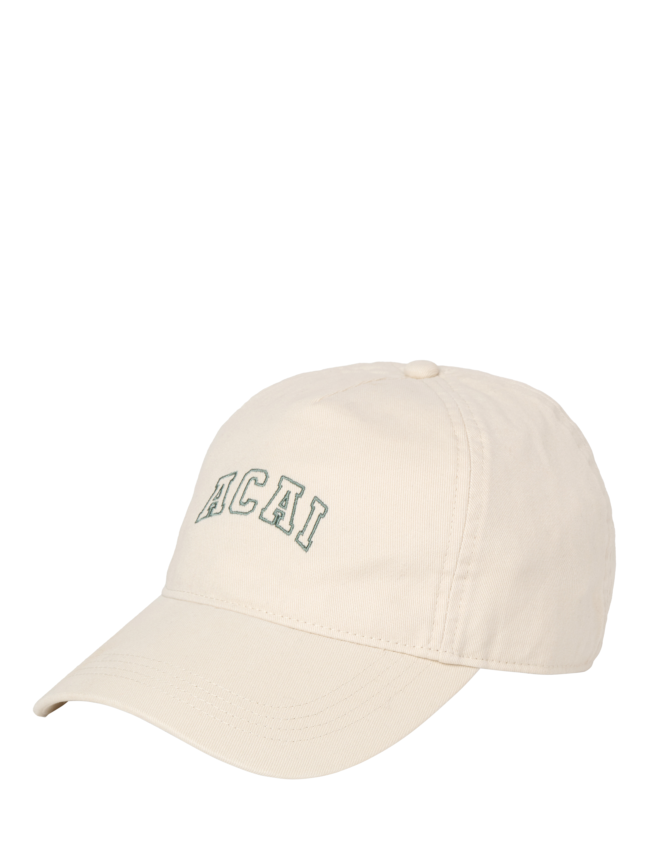 Product image 1 of 5, which shows ACAI I'd Hike That Washed Cotton Baseball Cap, Oatmeal, One Size