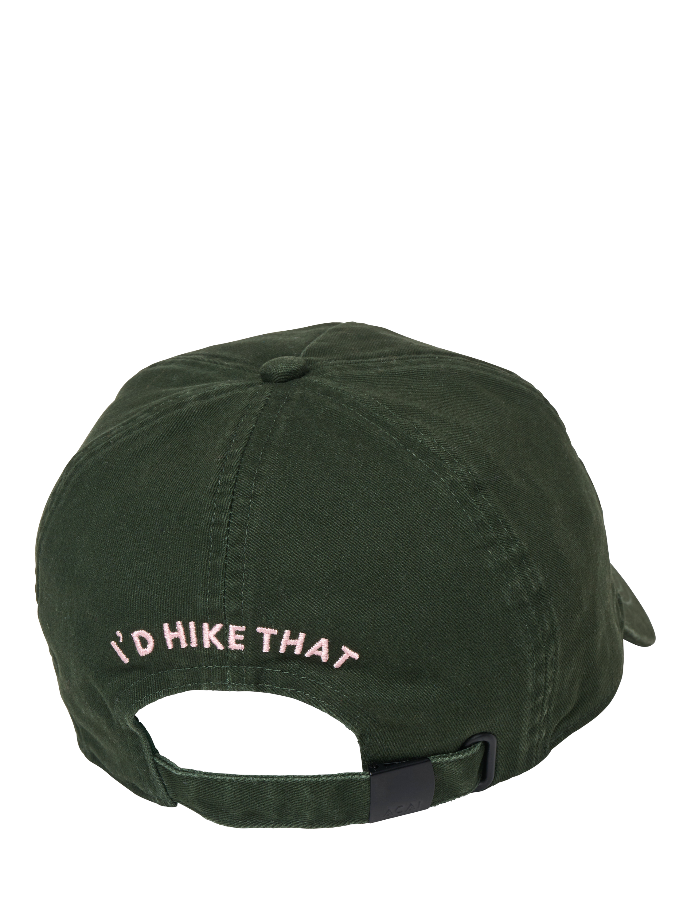 Product image 2 of 6, which shows ACAI I'd Hike That Washed Cotton Baseball Cap, Pine, One Size