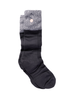 ACAI Embroidered Logo Bamboo Rich Hiking Socks, Charcoal