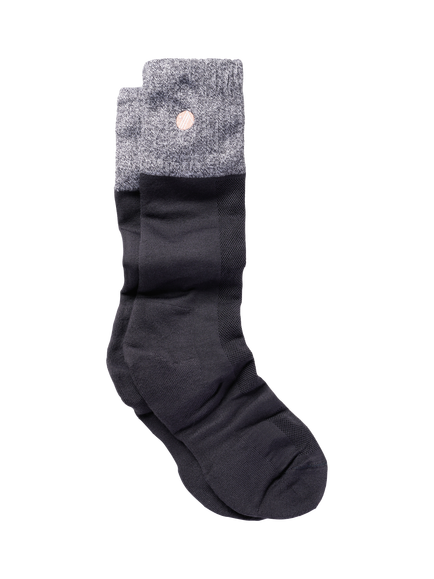 ACAI Embroidered Logo Bamboo Rich Hiking Socks, Charcoal
