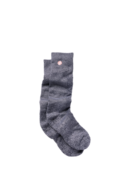 ACAI Embroidered Logo Bamboo Rich Hiking Socks, Deep Navy