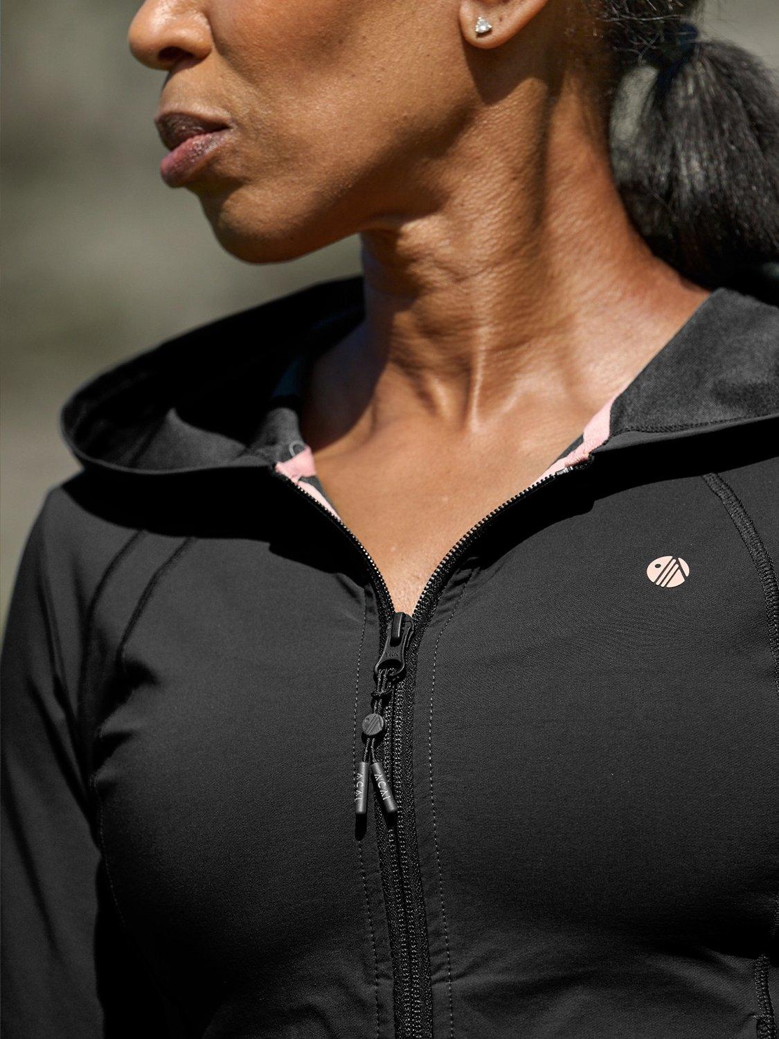 Product image 2 of 7, which shows ACAI Hydroflex Lightweight Sports Jacket, Black, 6