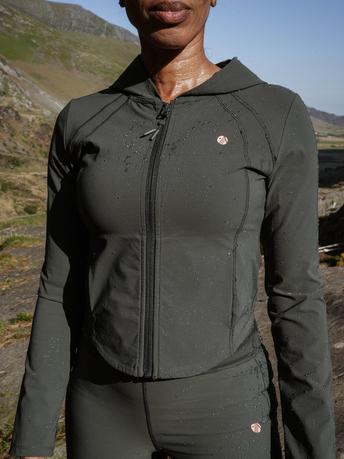 Product image 6 of 9, which shows ACAI Hydroflex Lightweight Sports Jacket, Forest Green, 6