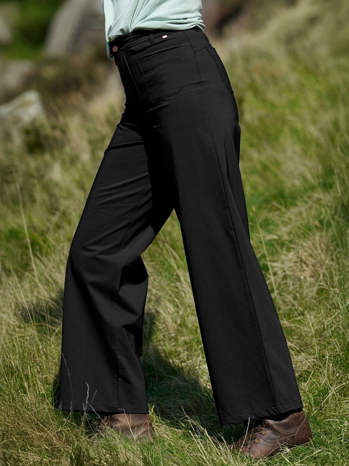 Product image 2 of 4, which shows ACAI Hydroflex Straight Leg Trousers, Black, 6R