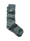 ACAI Embroidered Logo Bamboo Rich Hiking Socks, Deep Navy, Laurel
