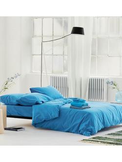 Designers Guild Loweswater 300 Thread Count Organic Cotton Duvet Cover Set, Cobalt