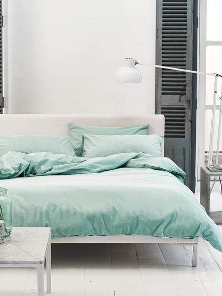 Designers Guild Loweswater 300 Thread Count Organic Cotton Duvet Cover Set, Porcelain