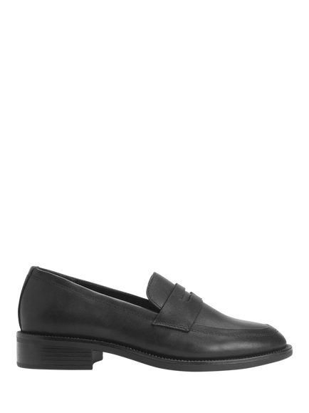 Start-Rite Kids' Milan Loafer School Shoes, Black Leather, Black Leather