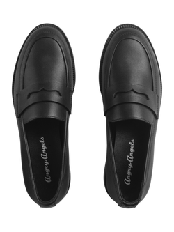 Start-Rite Kids' Milan Loafer School Shoes, Black Leather - view 2, Black Leather