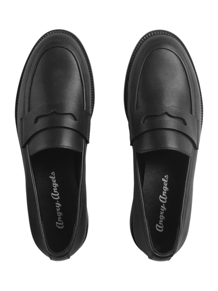 Start-Rite Kids' Milan Loafer School Shoes, Black Leather - view 2, Black Leather