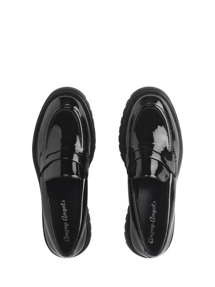 Start-Rite Kids' Paris Angry Angels Loafers, Black Patent - view 2, Black Patent