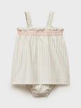 Mango Baby Cilantro Smock Dress, Natural White