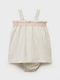 Mango Baby Cilantro Smock Dress, Natural White