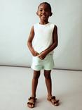 Mango Kids' Linda Cotton Five Pocket Shorts, Green