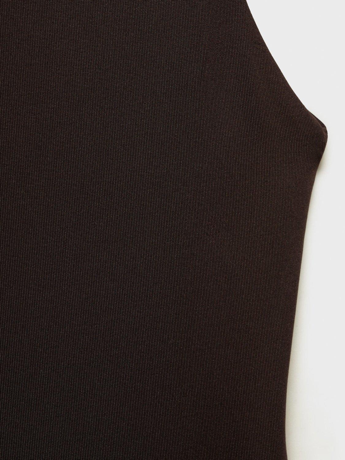 Product image 8 of 8, which shows Mango Luisa Sleeveless Midi Pencil Dress, Brown, 12