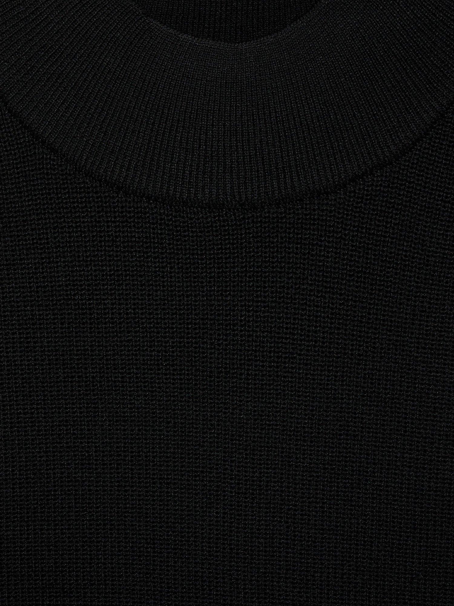 Product image 8 of 8, which shows Mango Sesete High Neck Sleeveless Mini Dress, Black, 10