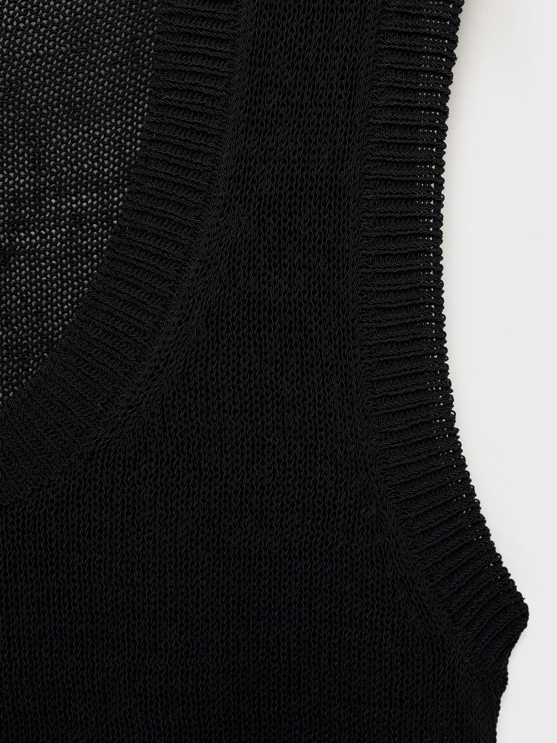Product image 8 of 8, which shows Mango Becky Sleeveless Knit Top, Black, L